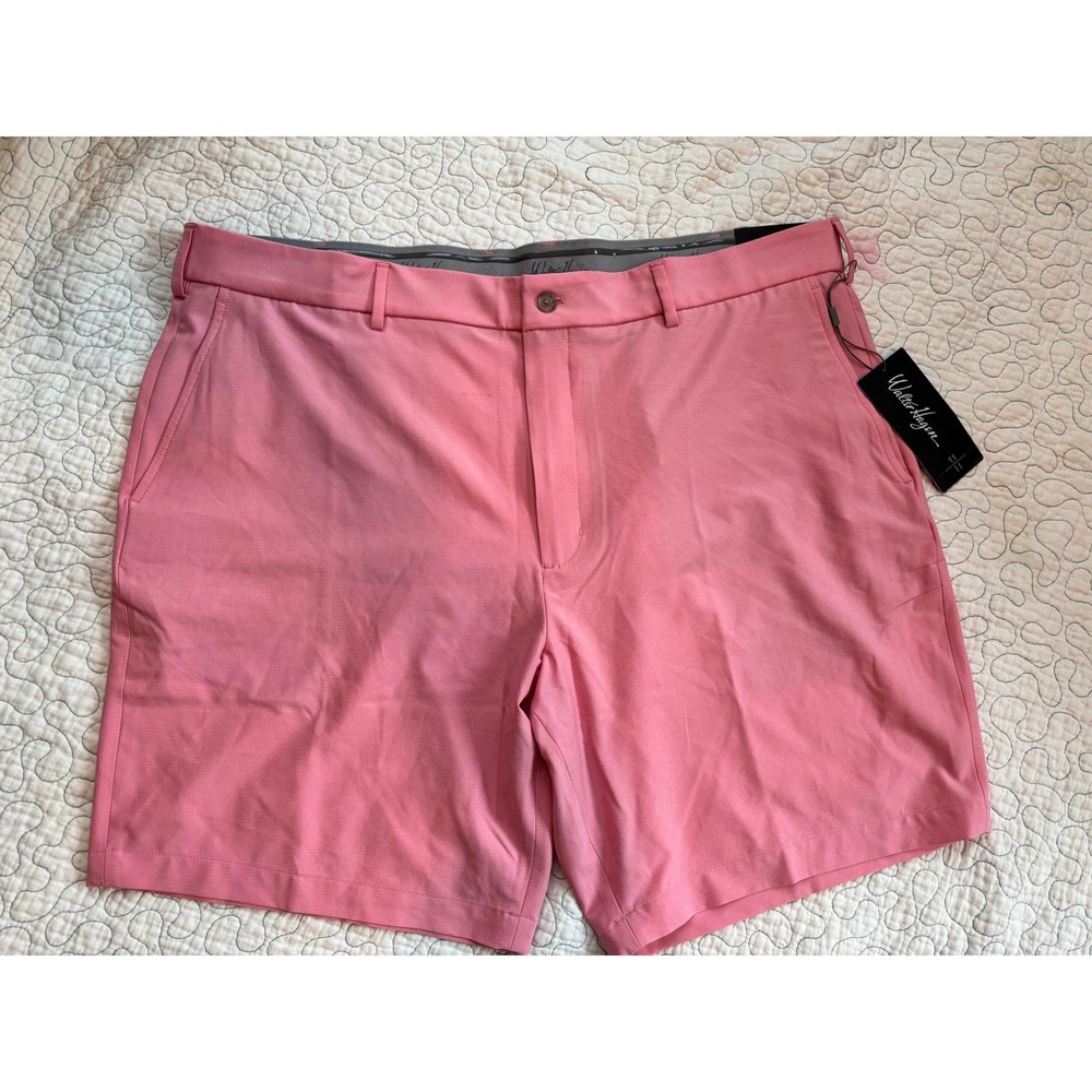 Walter Hagen Performance 11 Mens Pink Golf Shorts 42W 9 Inseam